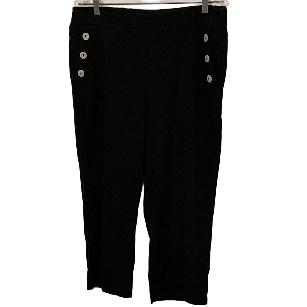 Joie Black Linen Blend Capris Size Large